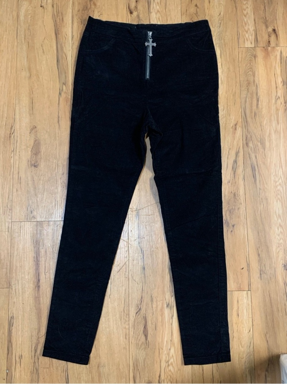 Killstar cross pendant trousers